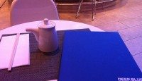 Deep Blue Setting with Menu Jetblue T5 Hispanicize