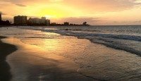 Sunset in Isla Verde, Puerto Rico